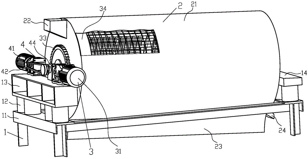 Seedling cultivating soil classification roller screen