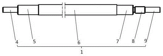 Dynamic balancing machine standard correction rotor with internal conical surface