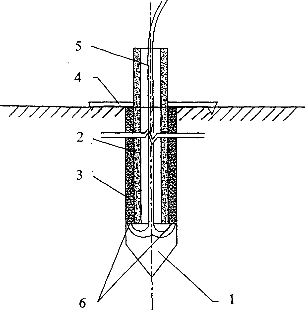 Method for construction of large head expanding combined pile