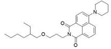 Naphthalimide organic dyes, electrowetting display inks and electrowetting displays