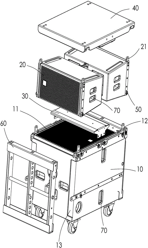 Integrated sound box combination