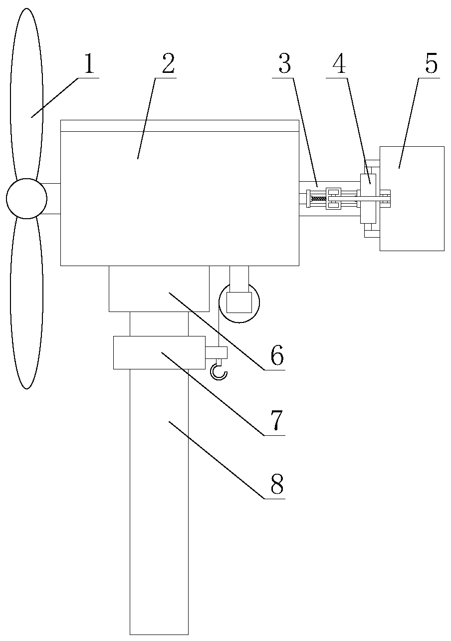 Portable wind driven generator with adjusting function