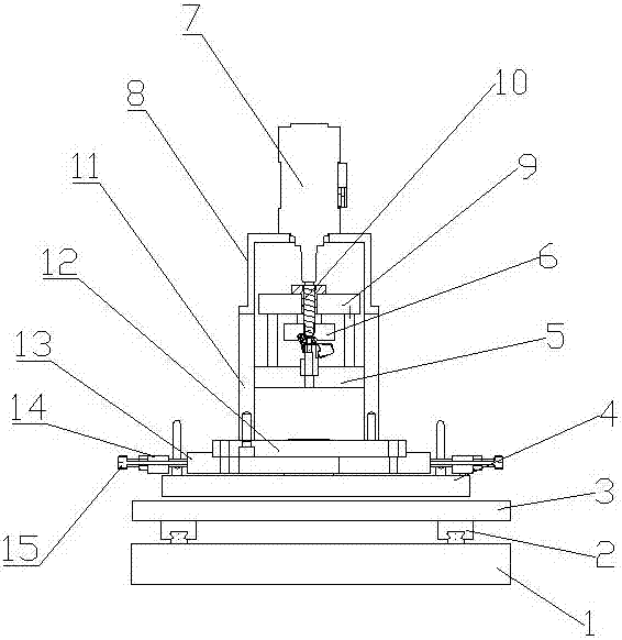 Online punching device for automobile gate guide rail