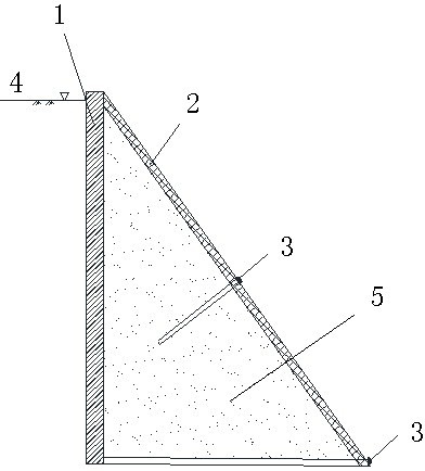 Irrigation-drainage ditch slope revetment device for coastal reclamation areas