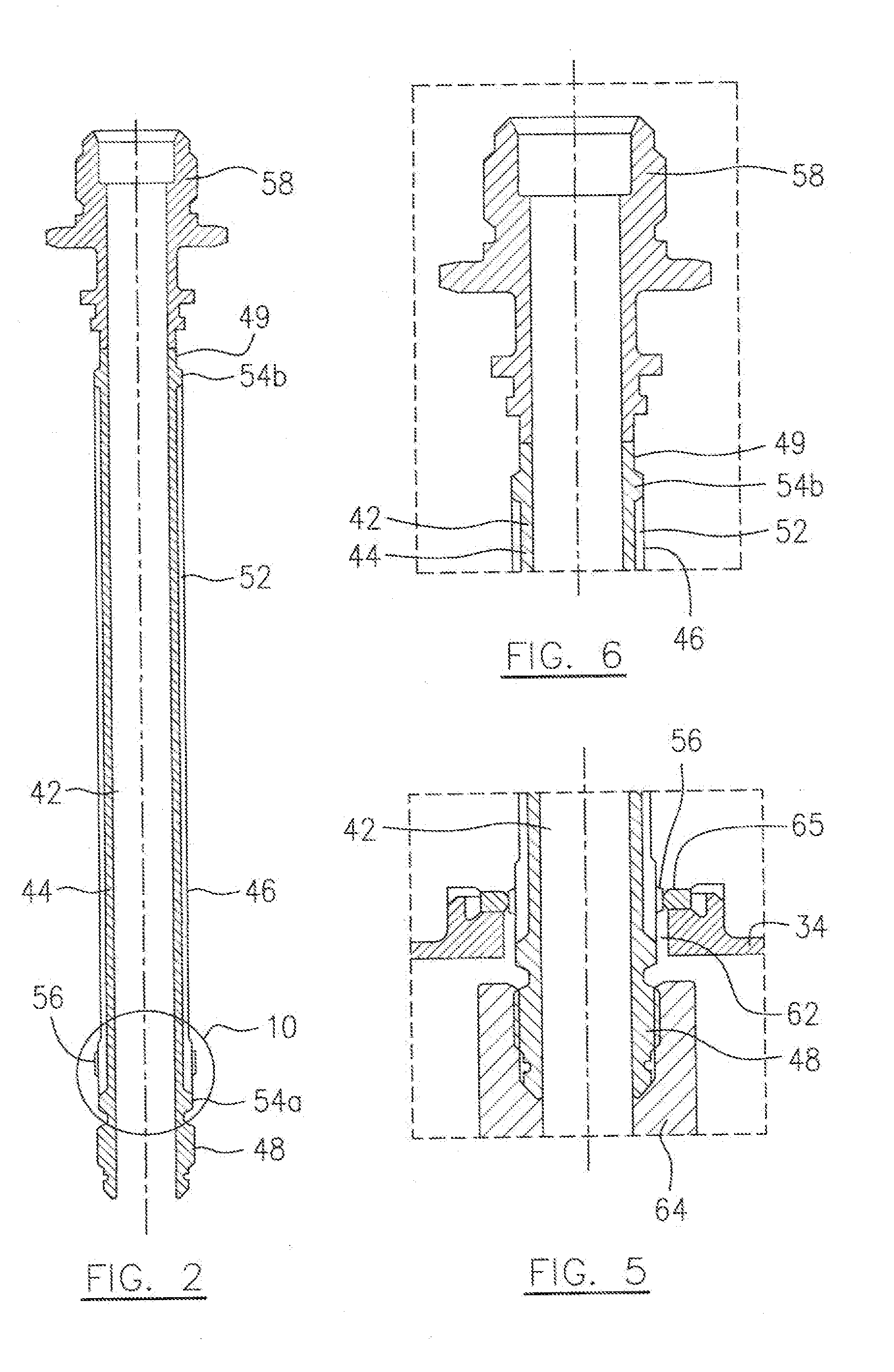 Oil tube with integrated heat shield