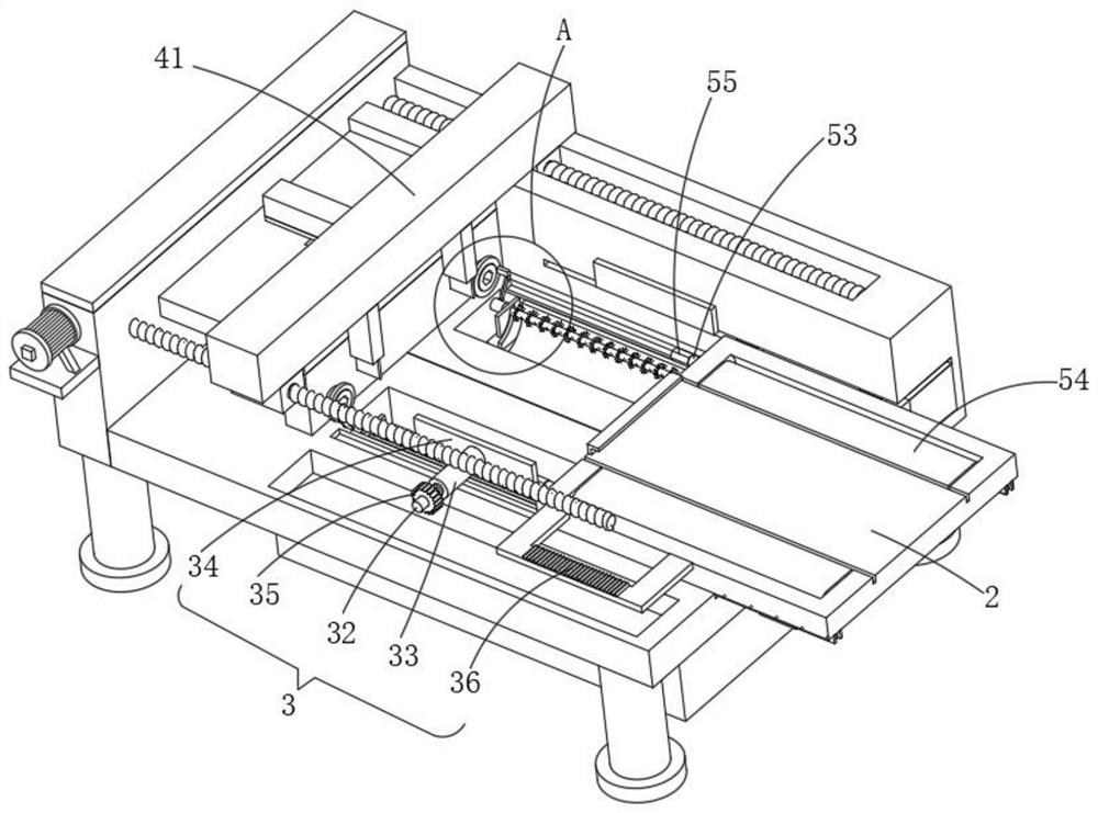 Trimming device for composite material based on aircraft production line