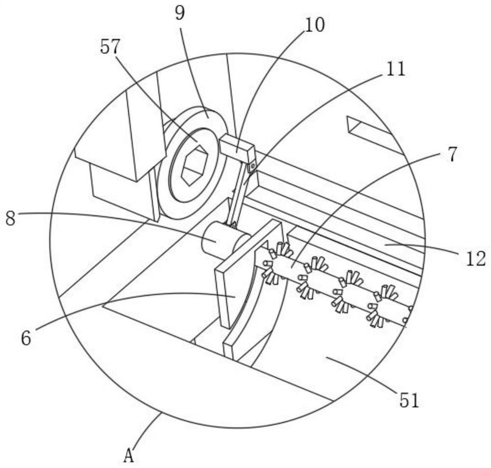 Trimming device for composite material based on aircraft production line