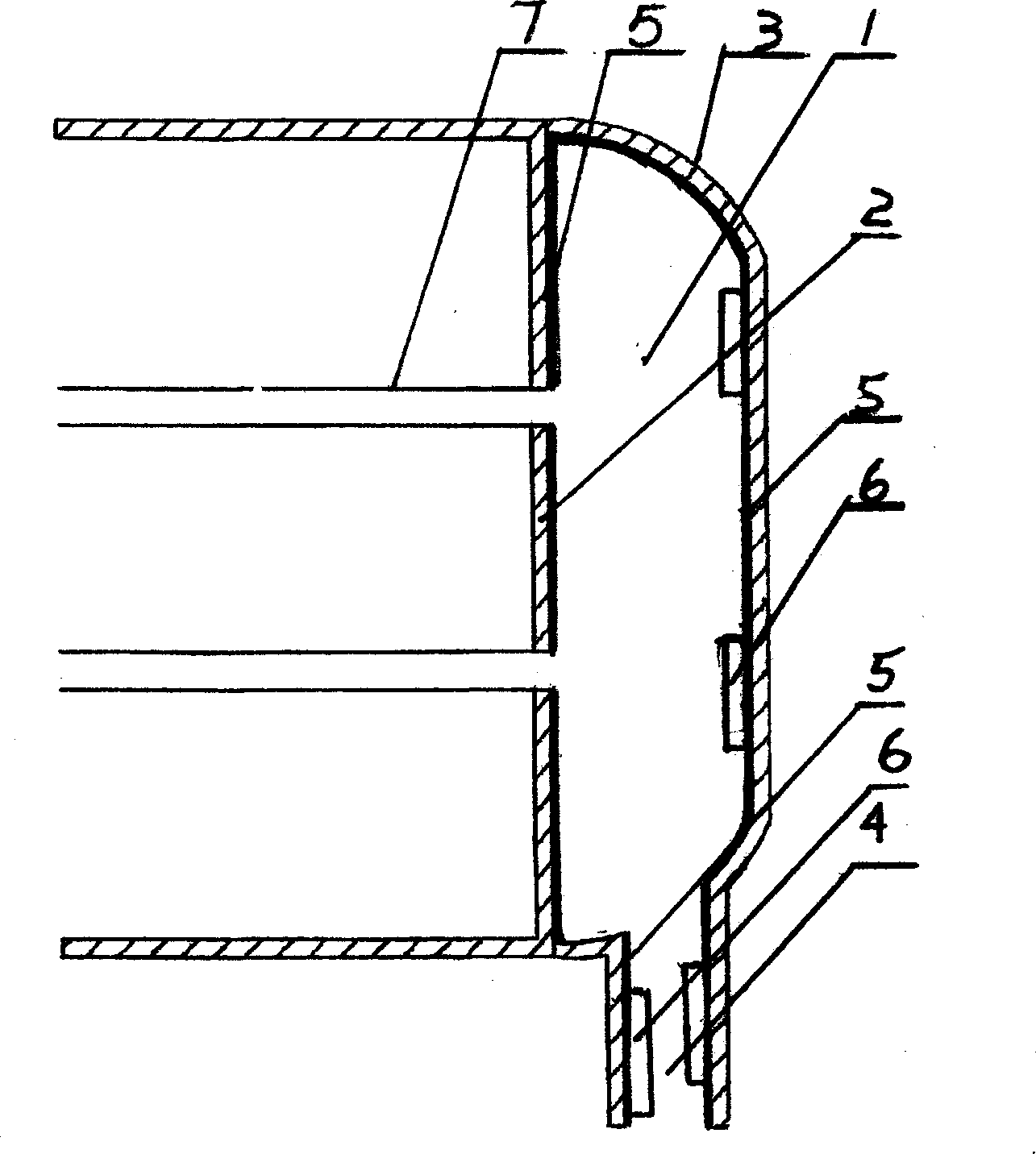 Turbin steam condenser water chamber anticorrosion device and its manufacturing method