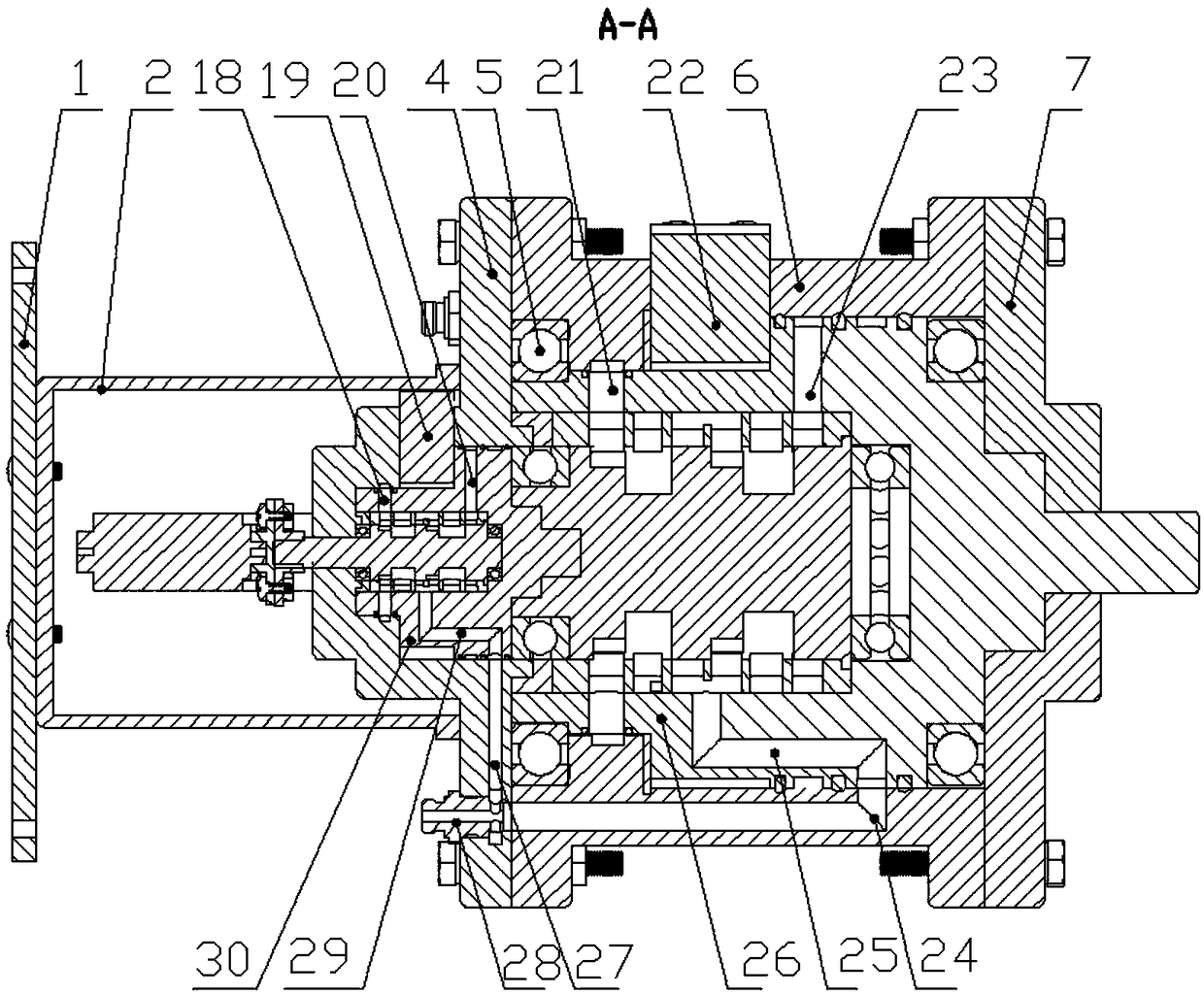 Pilot hydraulic corner self-servo valve