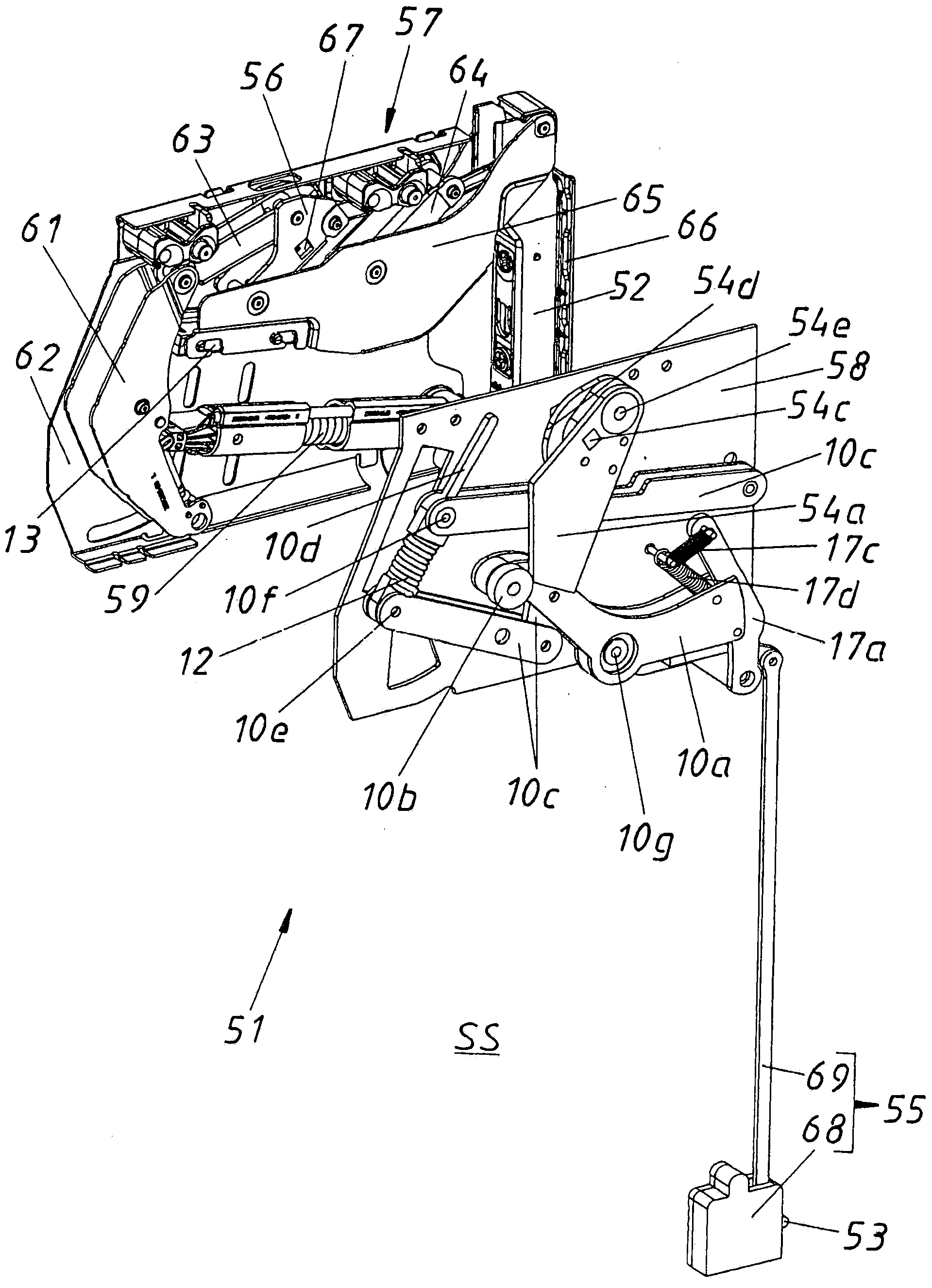 Furniture drive for a moveable furniture flap