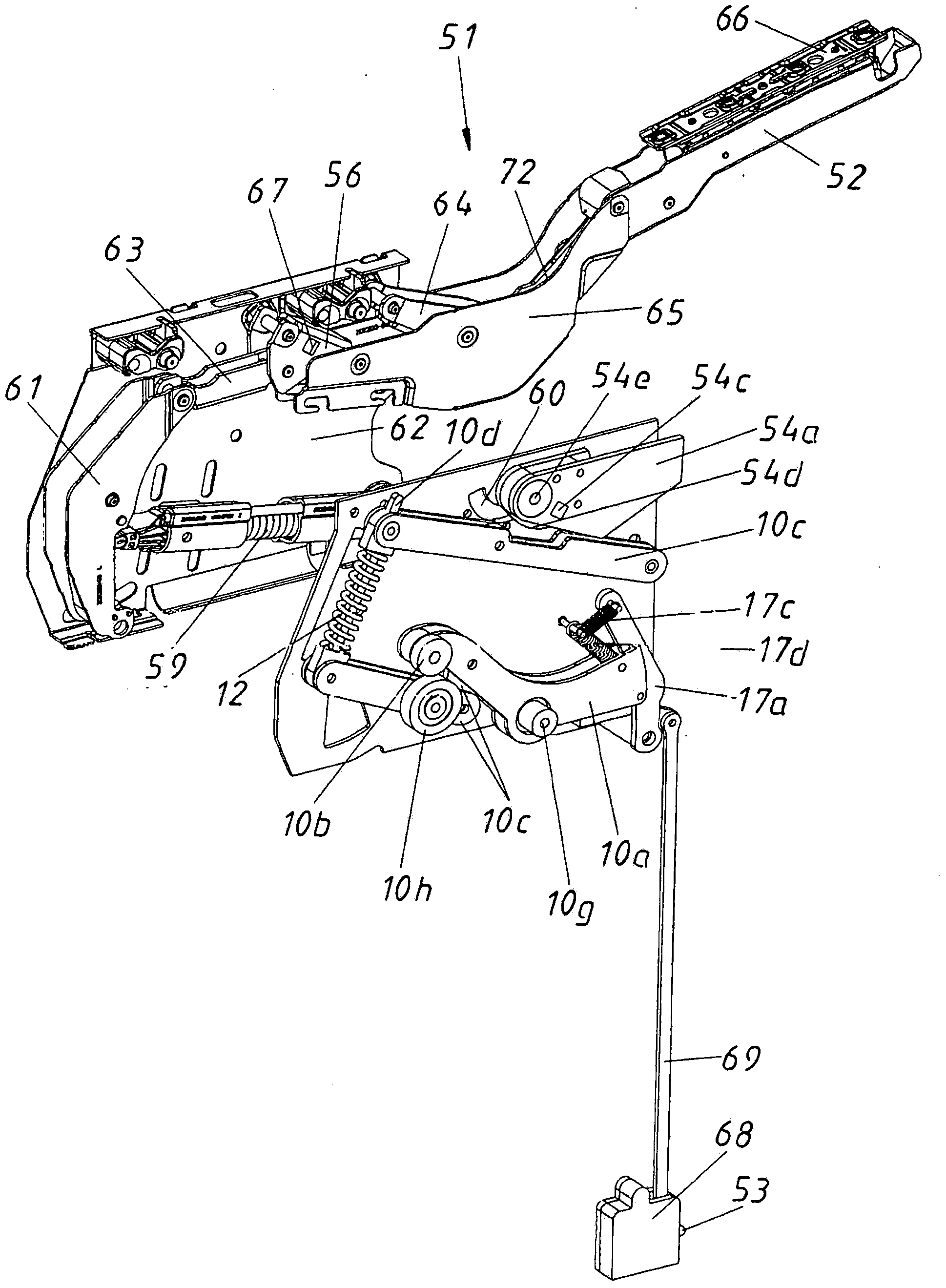 Furniture drive for a moveable furniture flap