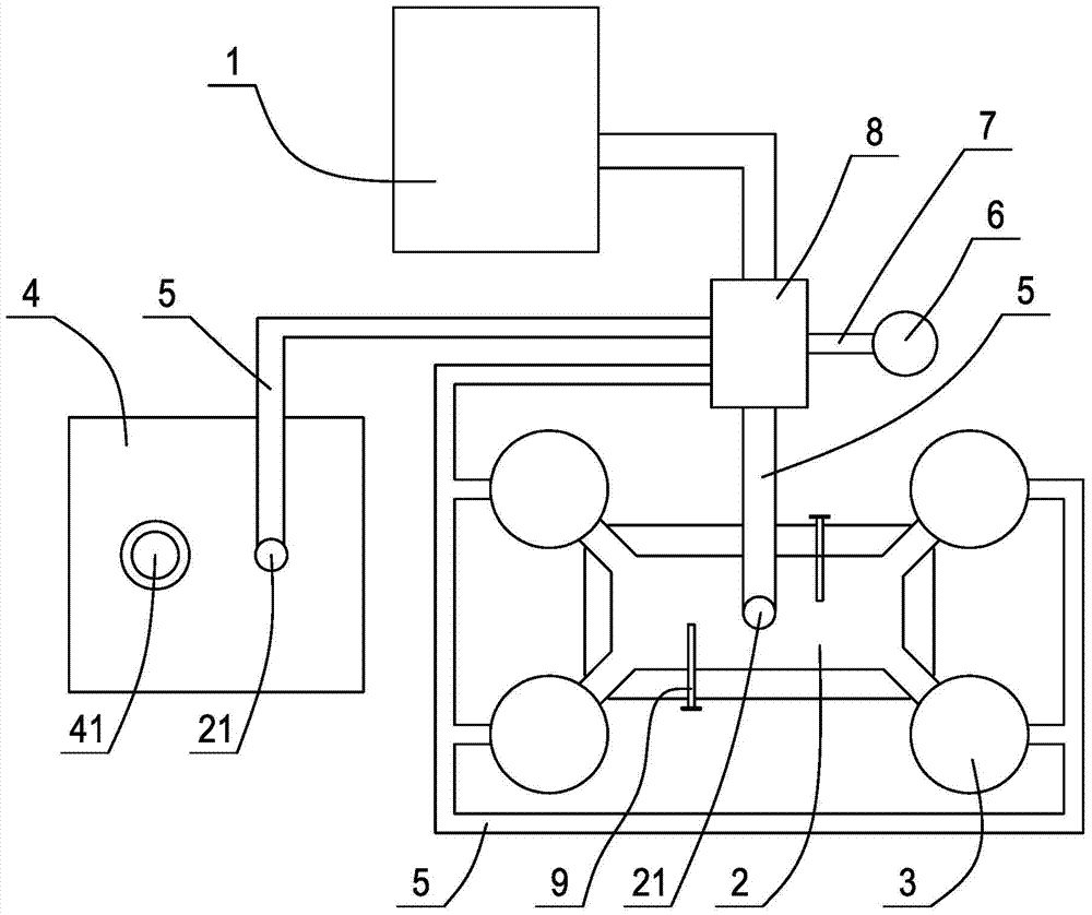 Smelting reduction method of iron ores containing titanium and external-fired coals