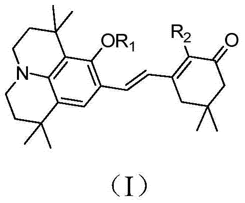 Organic second-order nonlinear optical chromophore with d-π-a structure, synthesis method and application