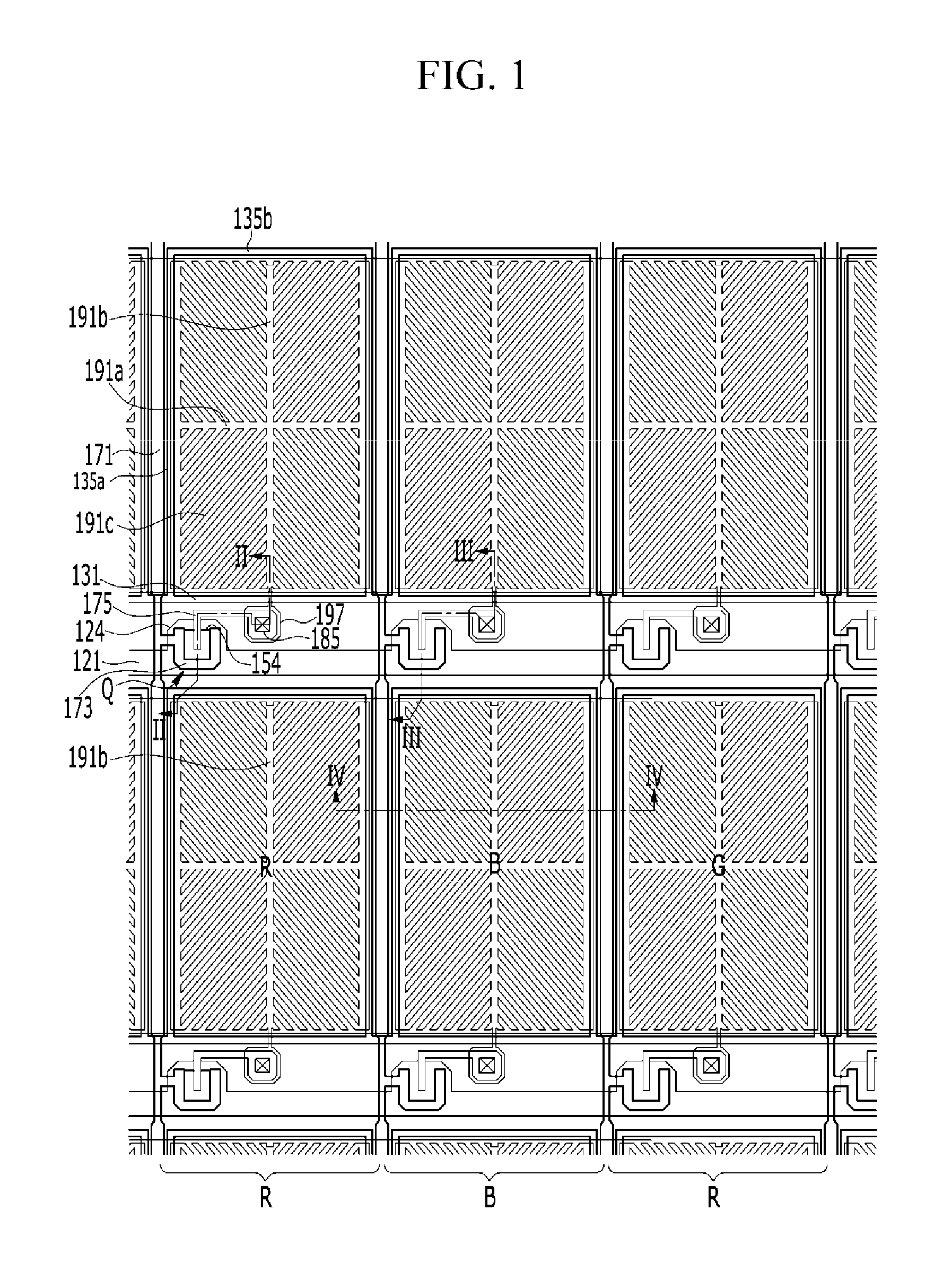 Display device having improved transmittance characteristics