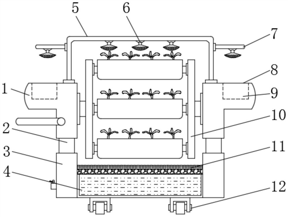 High-efficiency vegetable planting machine