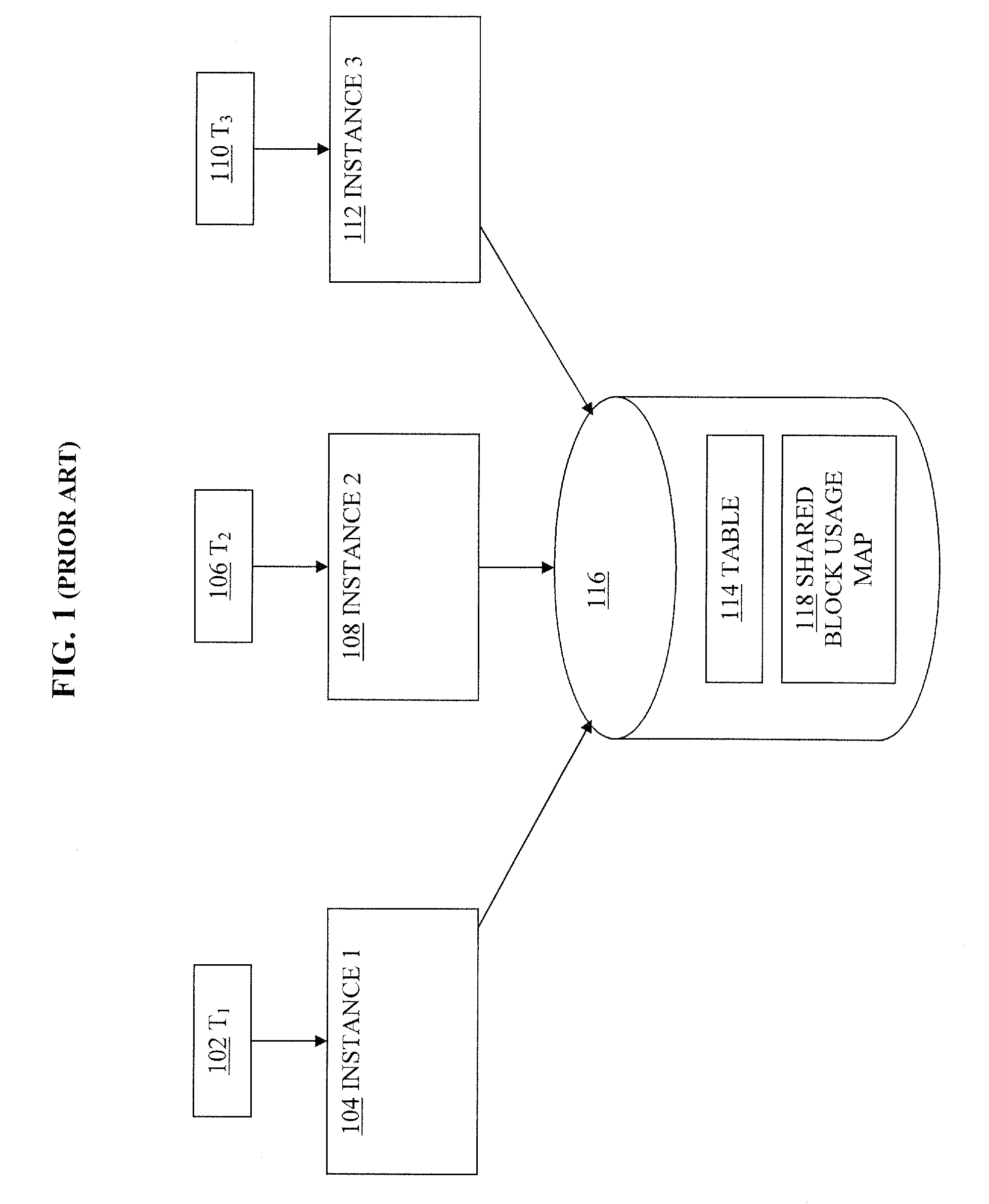 In-memory space management for database systems