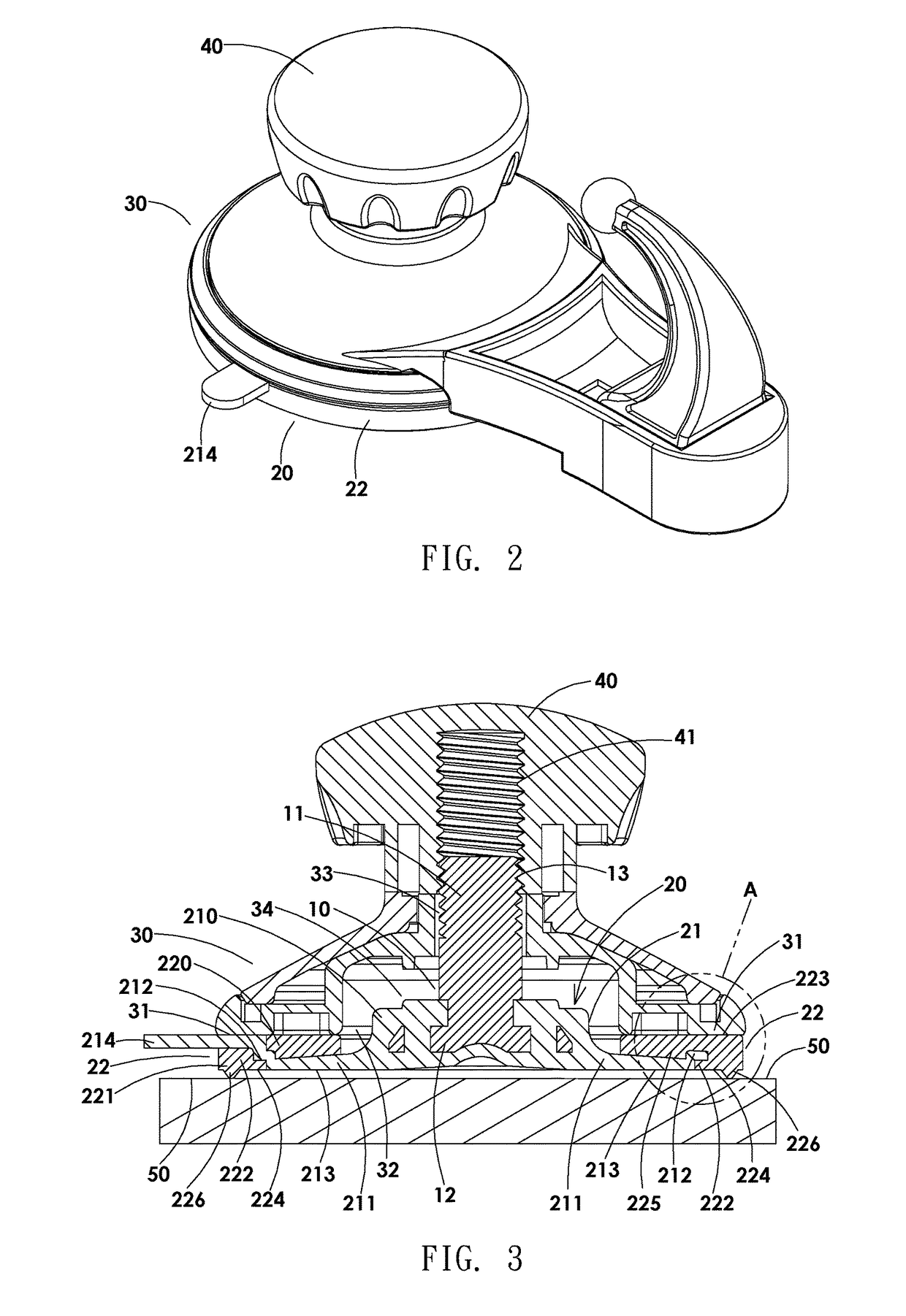 Vacuum retaining device capable of reuse