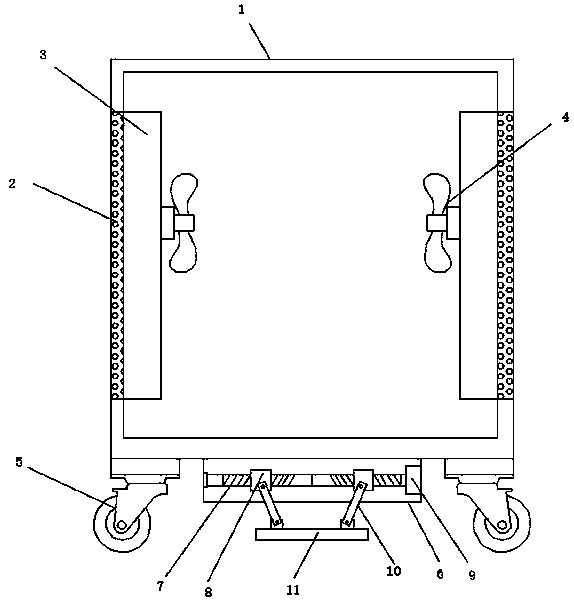 Movable charging pile with heat radiating function