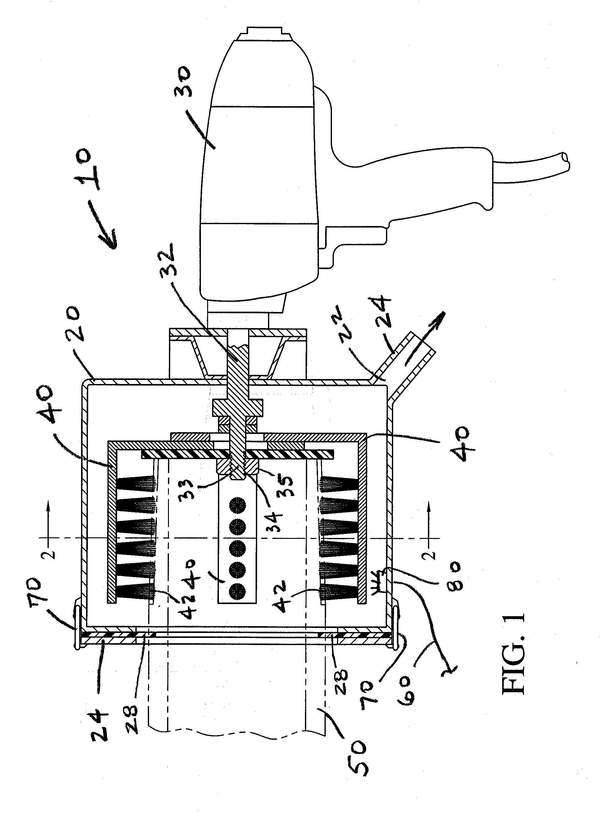 Thread Cleaning Apparatus Having Adjustable Diameter Brush Bases