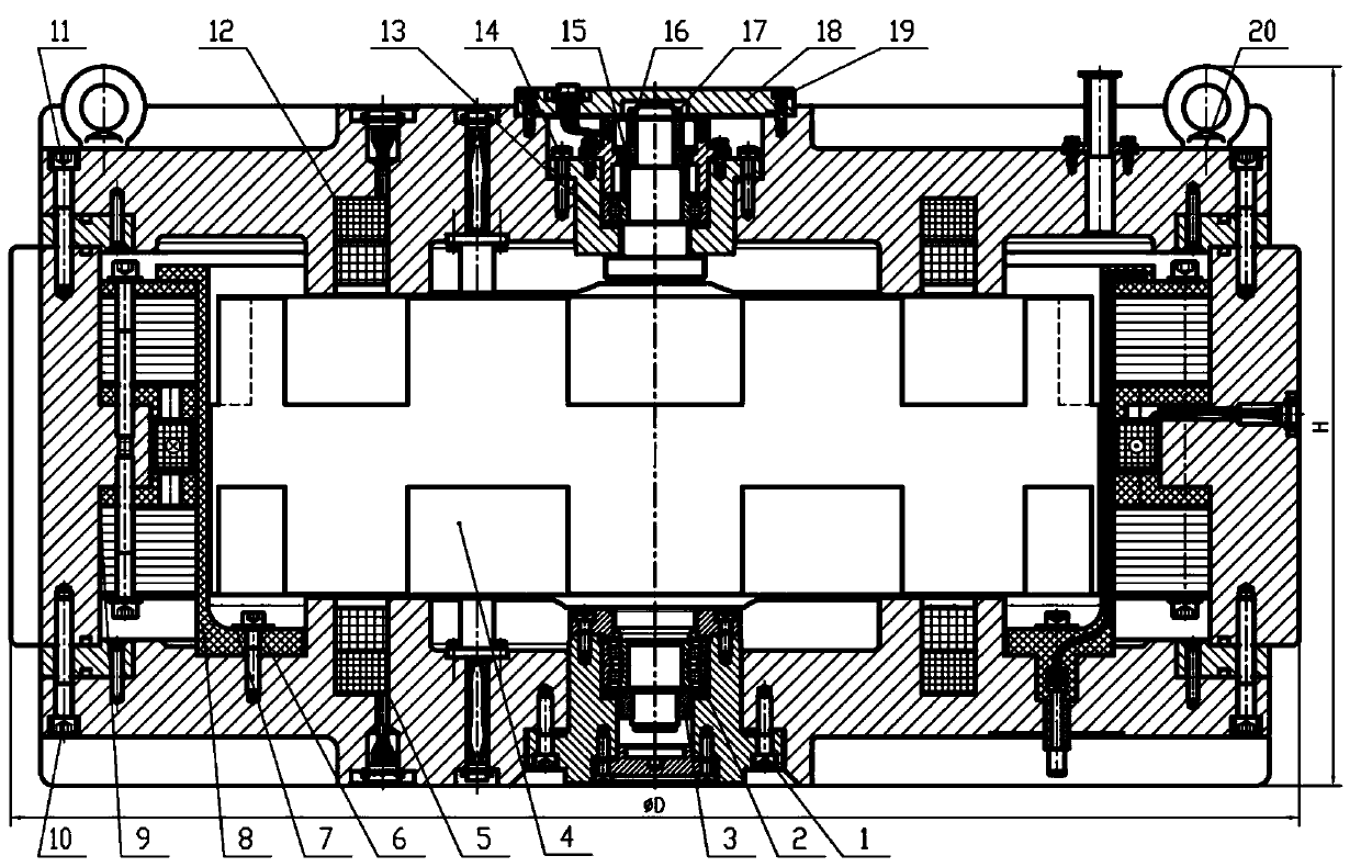 Energy storage flywheel device with controllable motor or generator air gap magnetic field