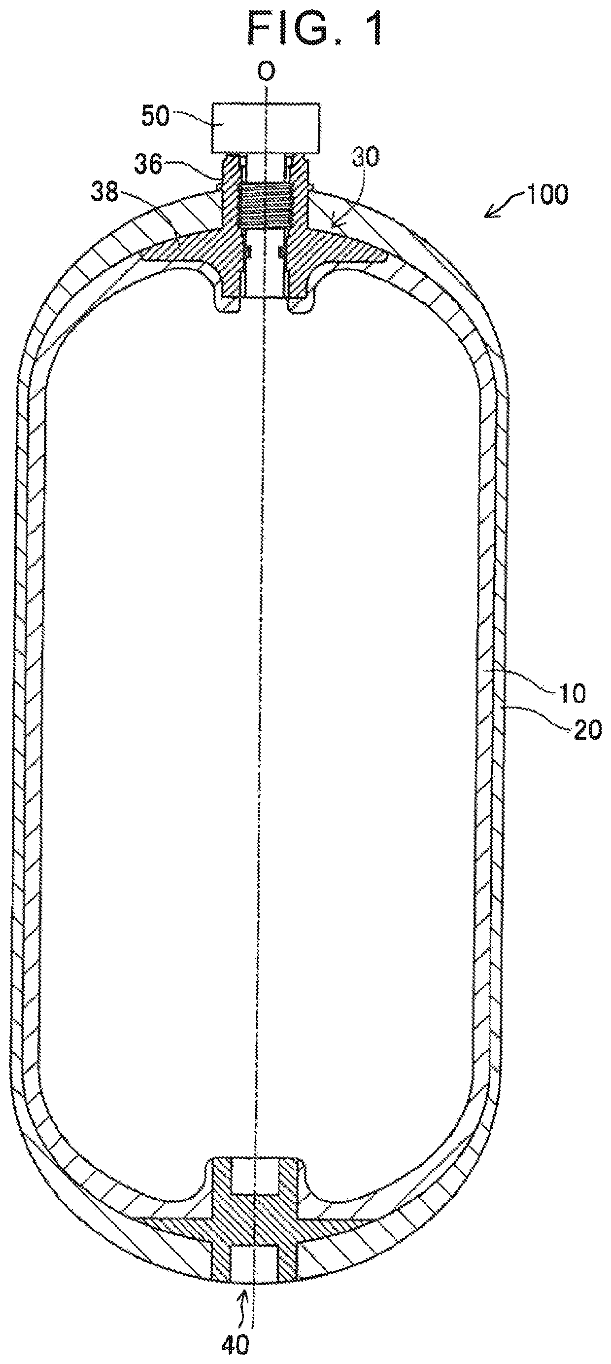 High-pressure gas tank and movable body