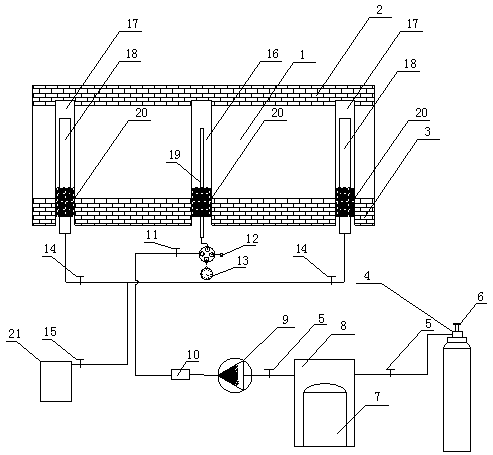 A low-permeability coal seam supercritical carbon dioxide permeability enhancement system and method