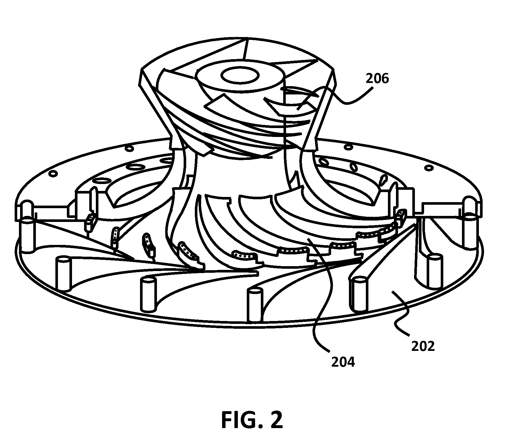 Multistage liquefied gas expander with variable geometry hydraulic stages