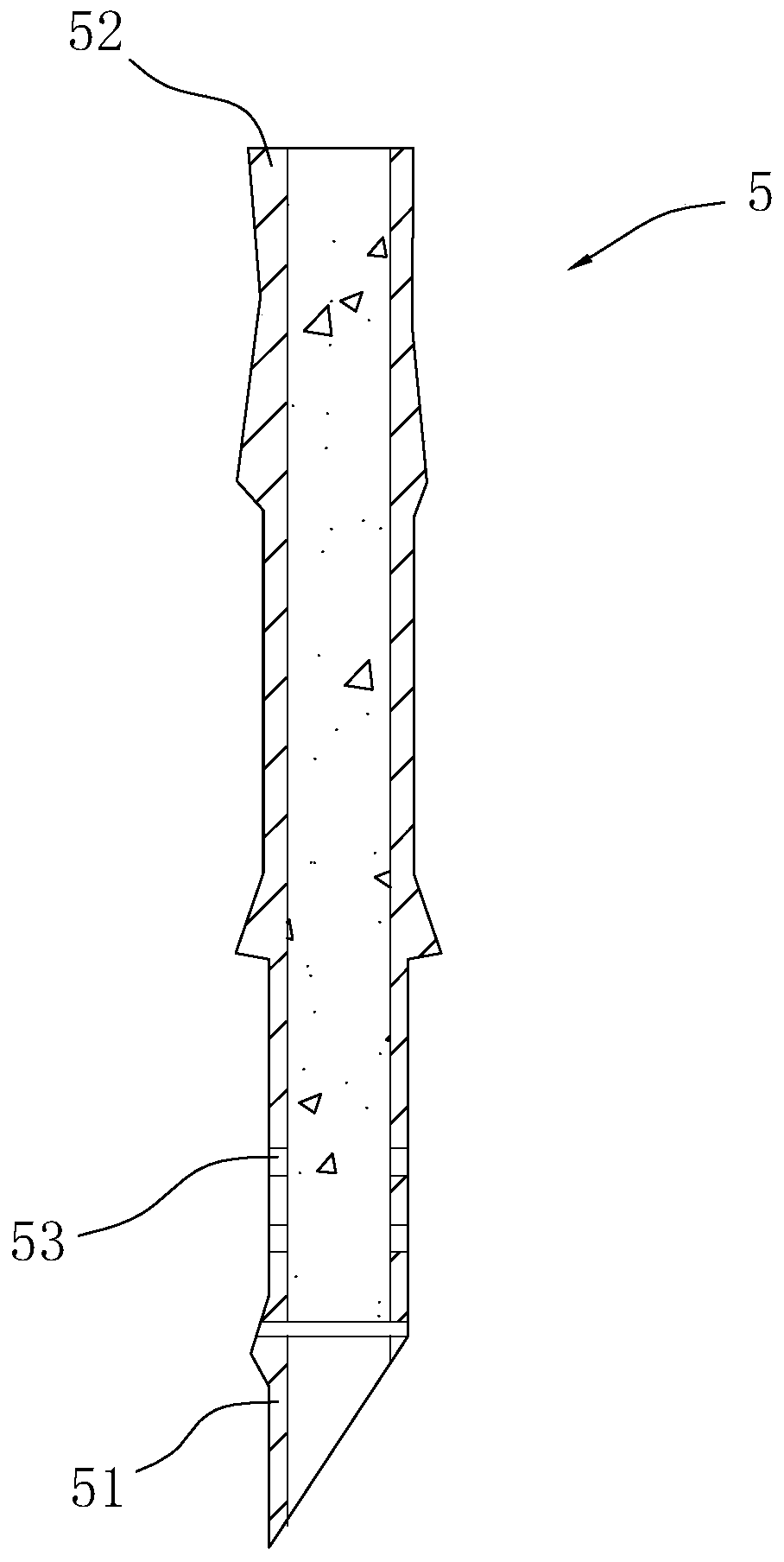 Road and square structure convenient for water seepage and construction method