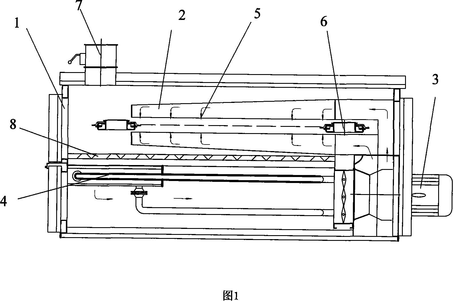 Drying room for tentering boarding machine