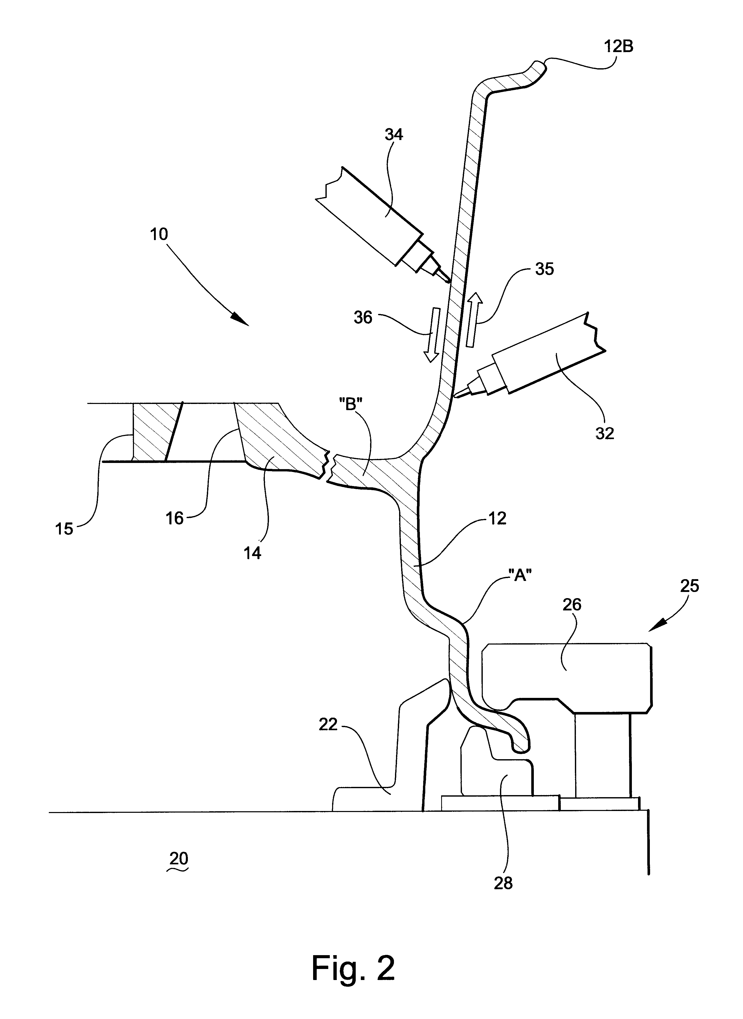 Method of manufacturing a wheel rim for a two-piece vehicle wheel assembly