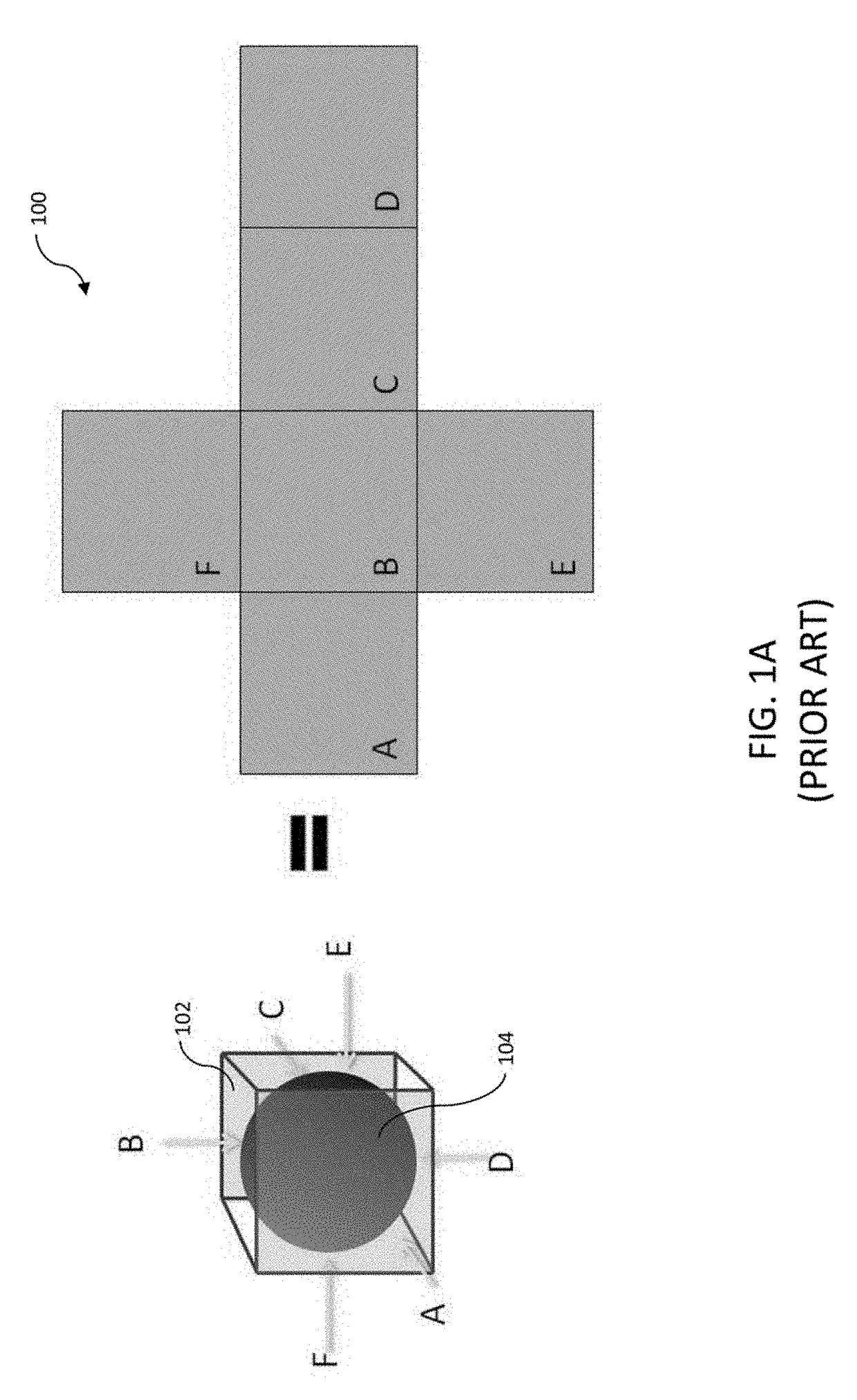 Systems and methods for providing a cubic transport format for multi-lens spherical imaging