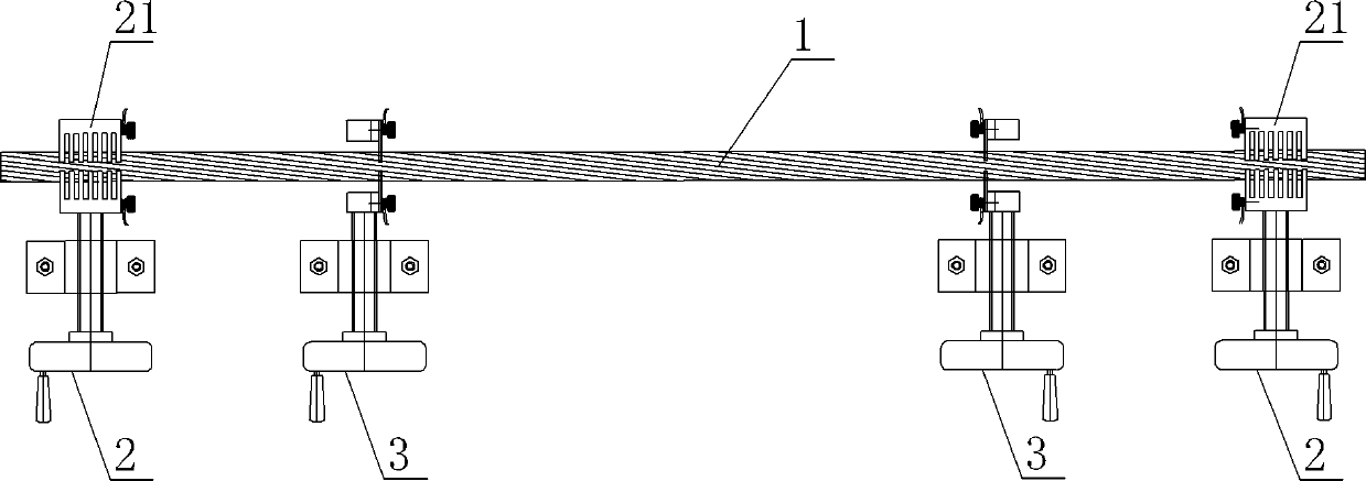 Testing device for direct-current (DC) resistance of cable conductor