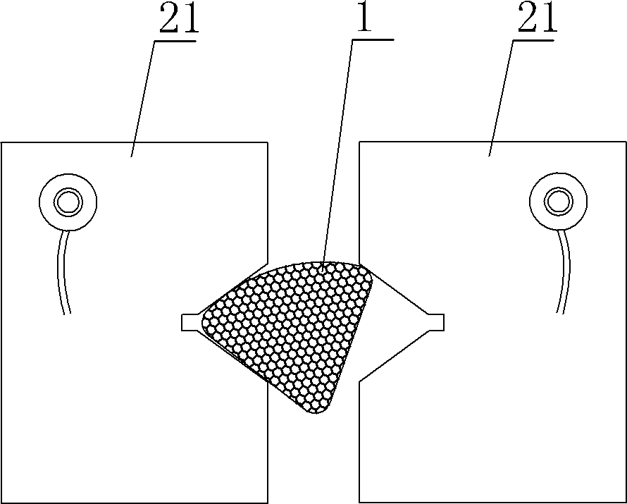 Testing device for direct-current (DC) resistance of cable conductor