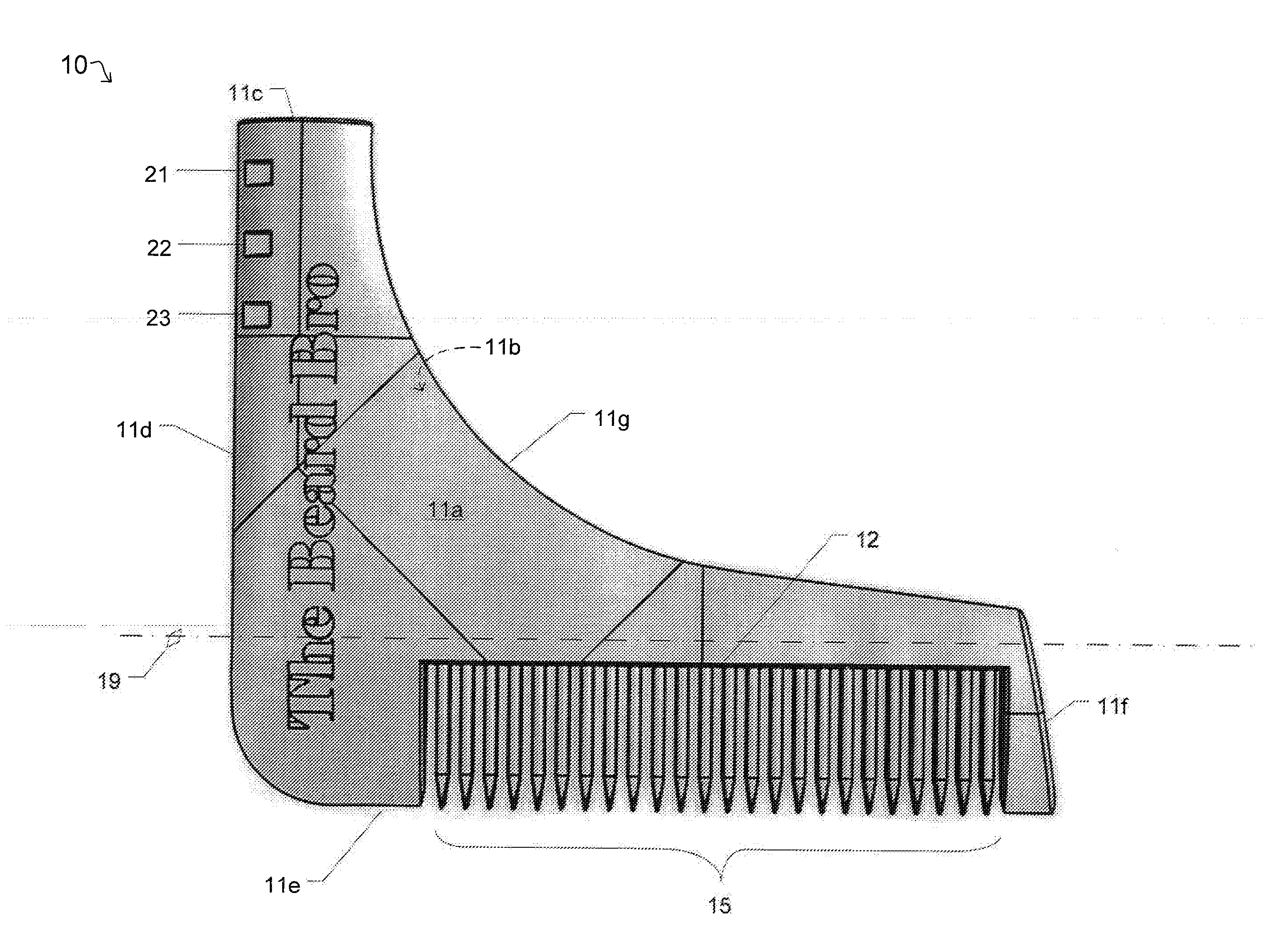 Facial hair shaping tool