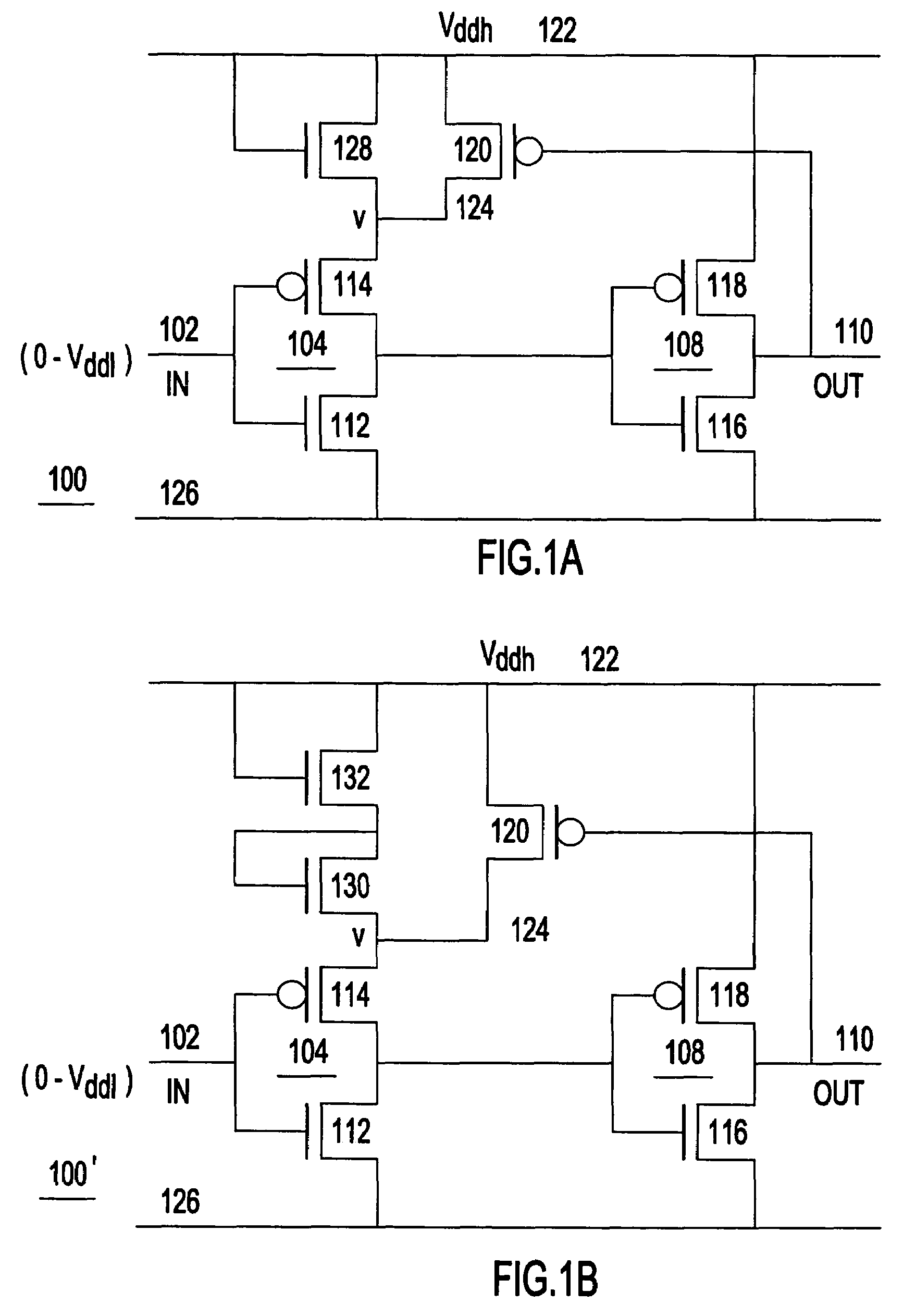 Single supply level converter