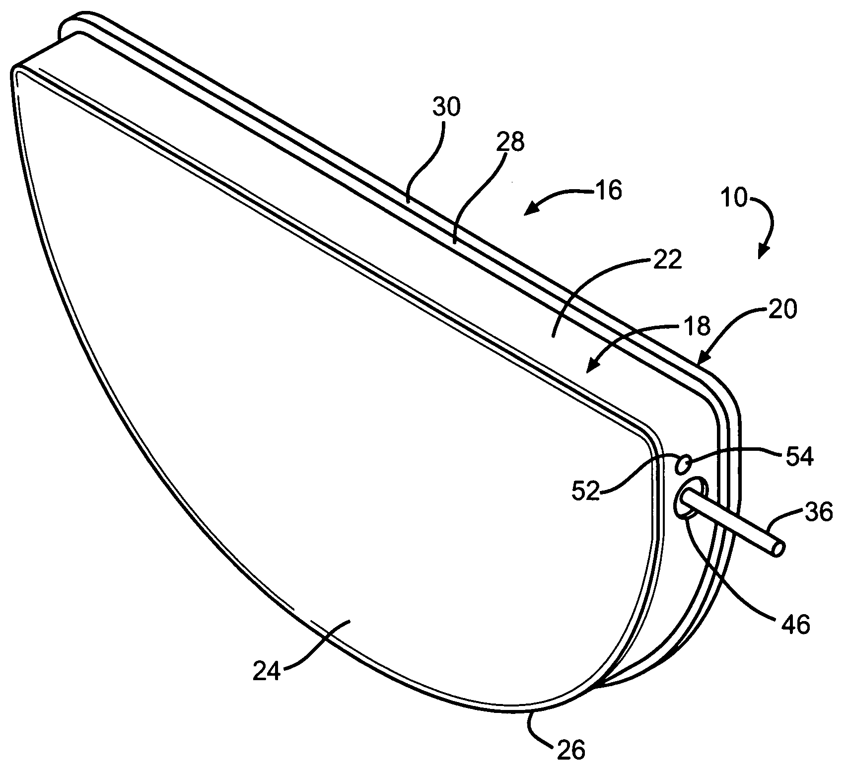 Flat back case for an electrolytic capacitor