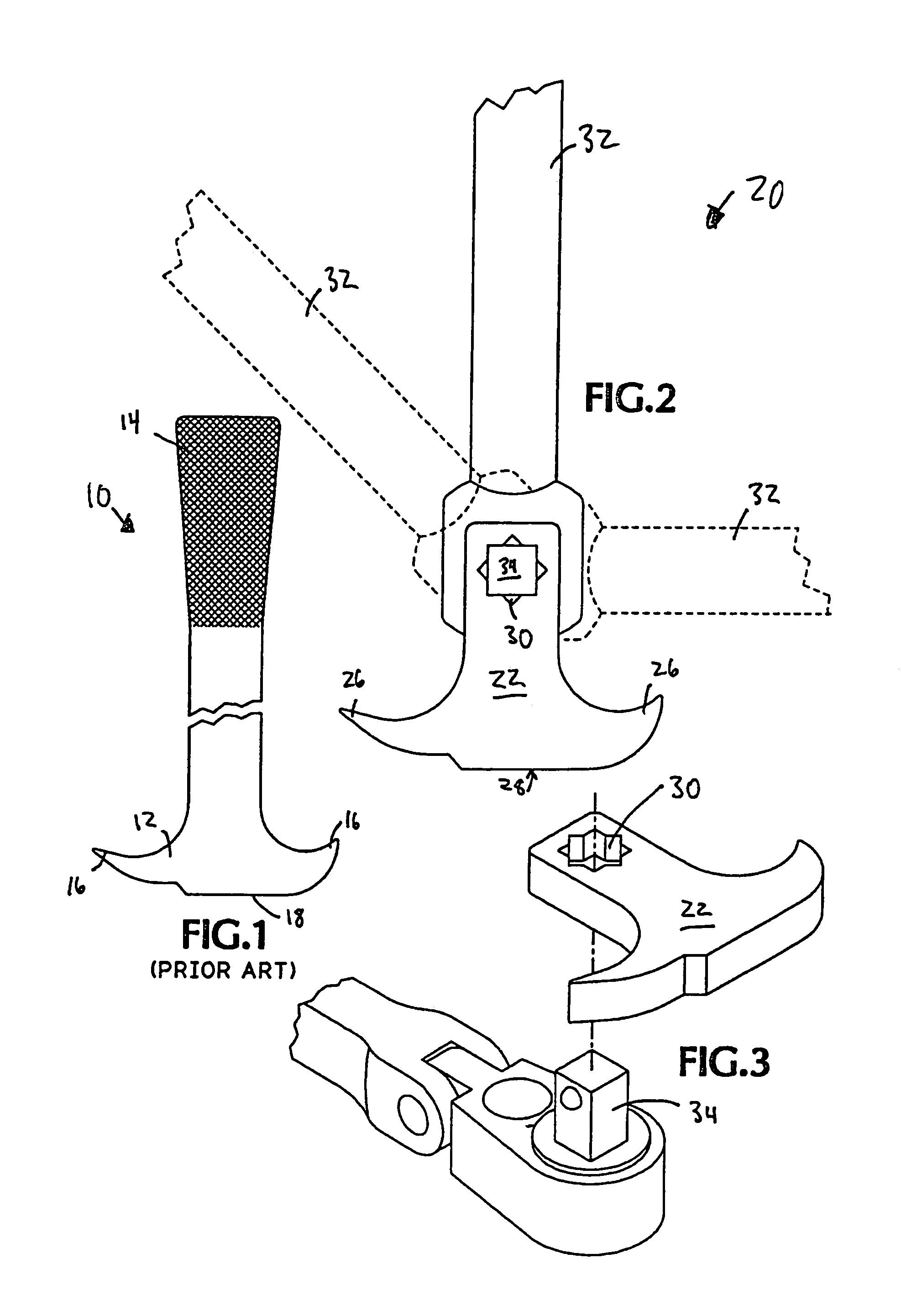 Prying tool with positionable handle