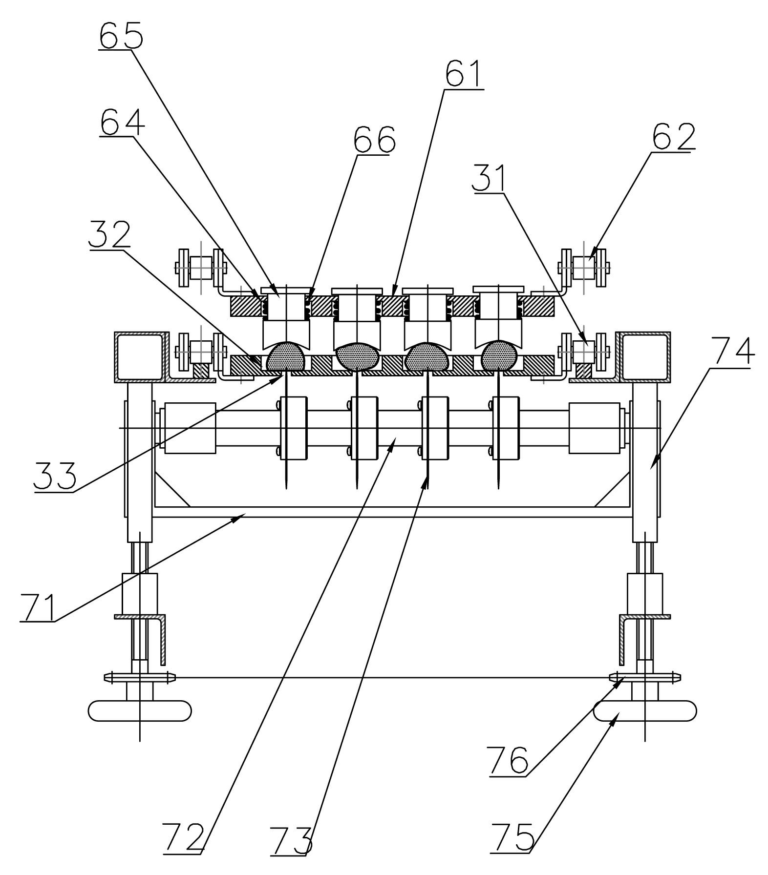 High-speed opening cutting device for chestnuts