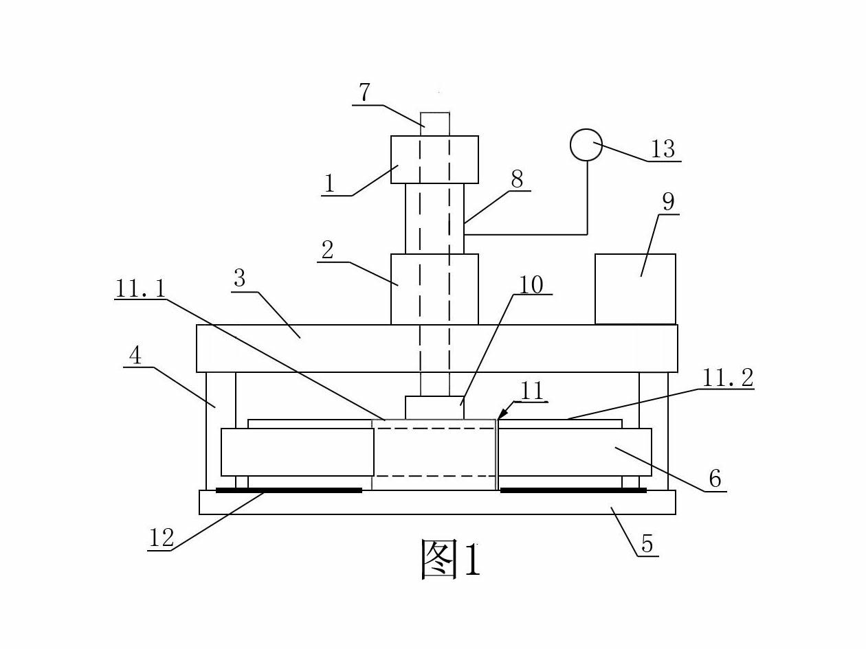 Method and device for detecting compression strength of concrete by anti-shearing method