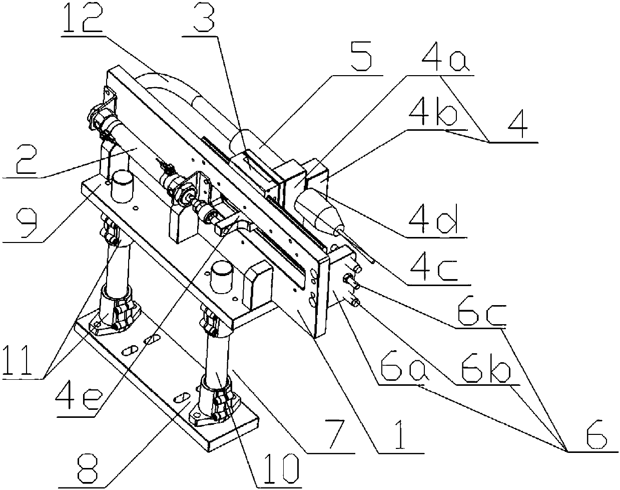 Adhesive drum position adjusting device