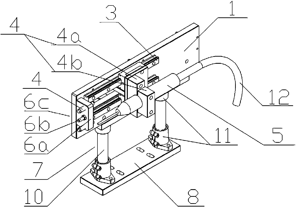 Adhesive drum position adjusting device