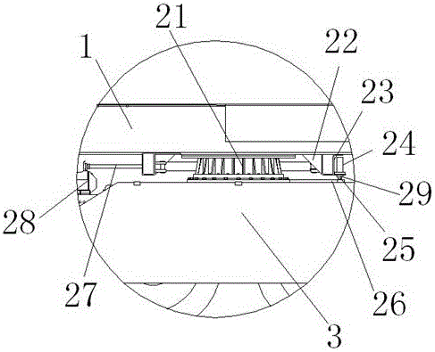 Revolving locking device of regenerating train