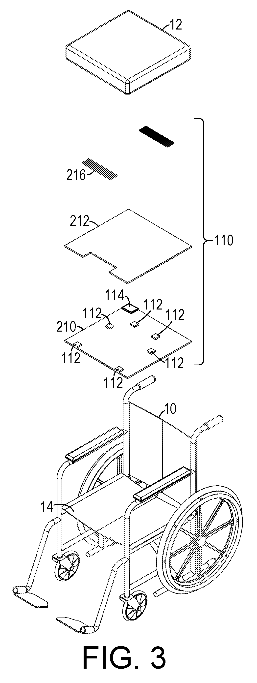 Wheelchair in-seat activity tracker