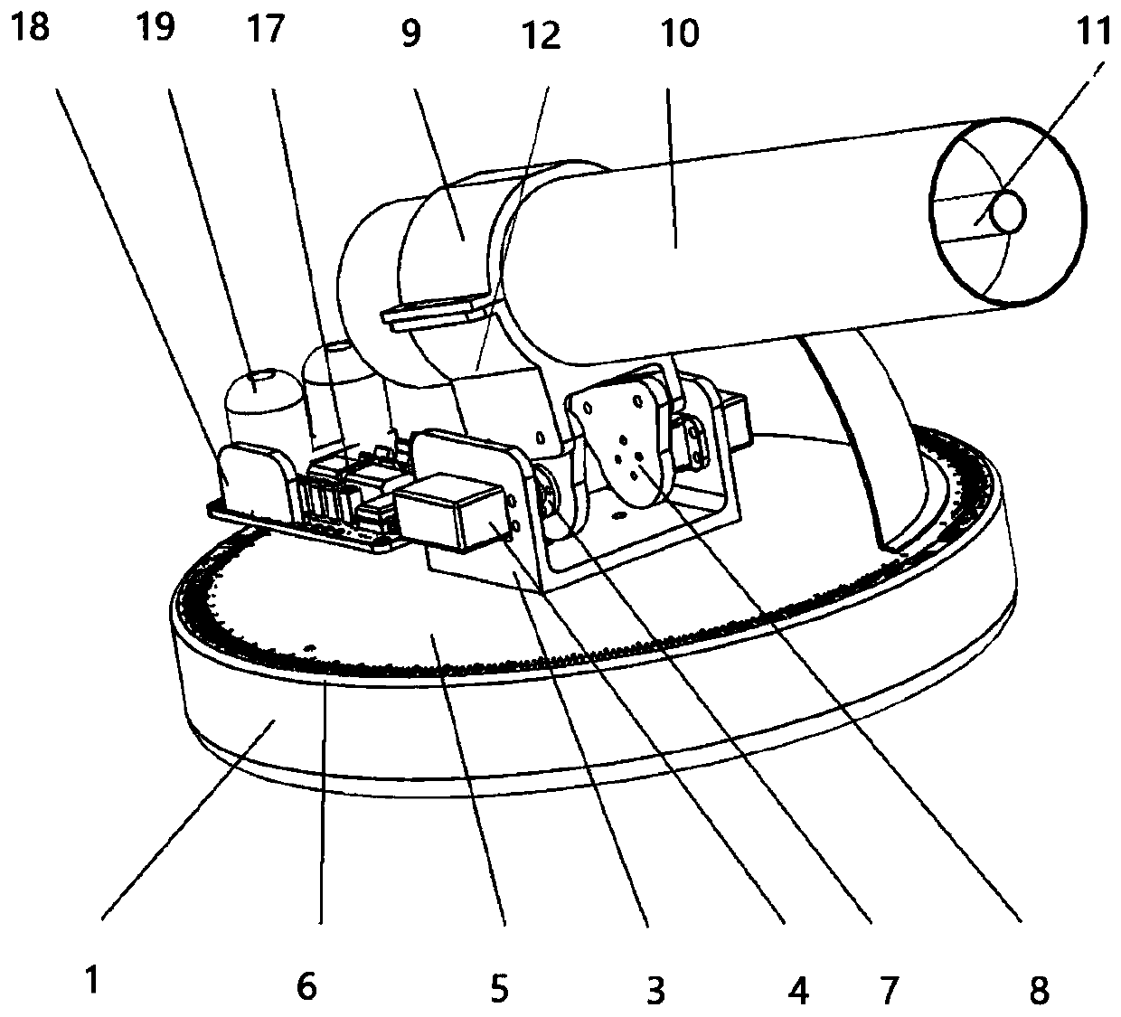 Portable electromagnetic gun demonstration experiment instrument for teaching experiment and using method thereof