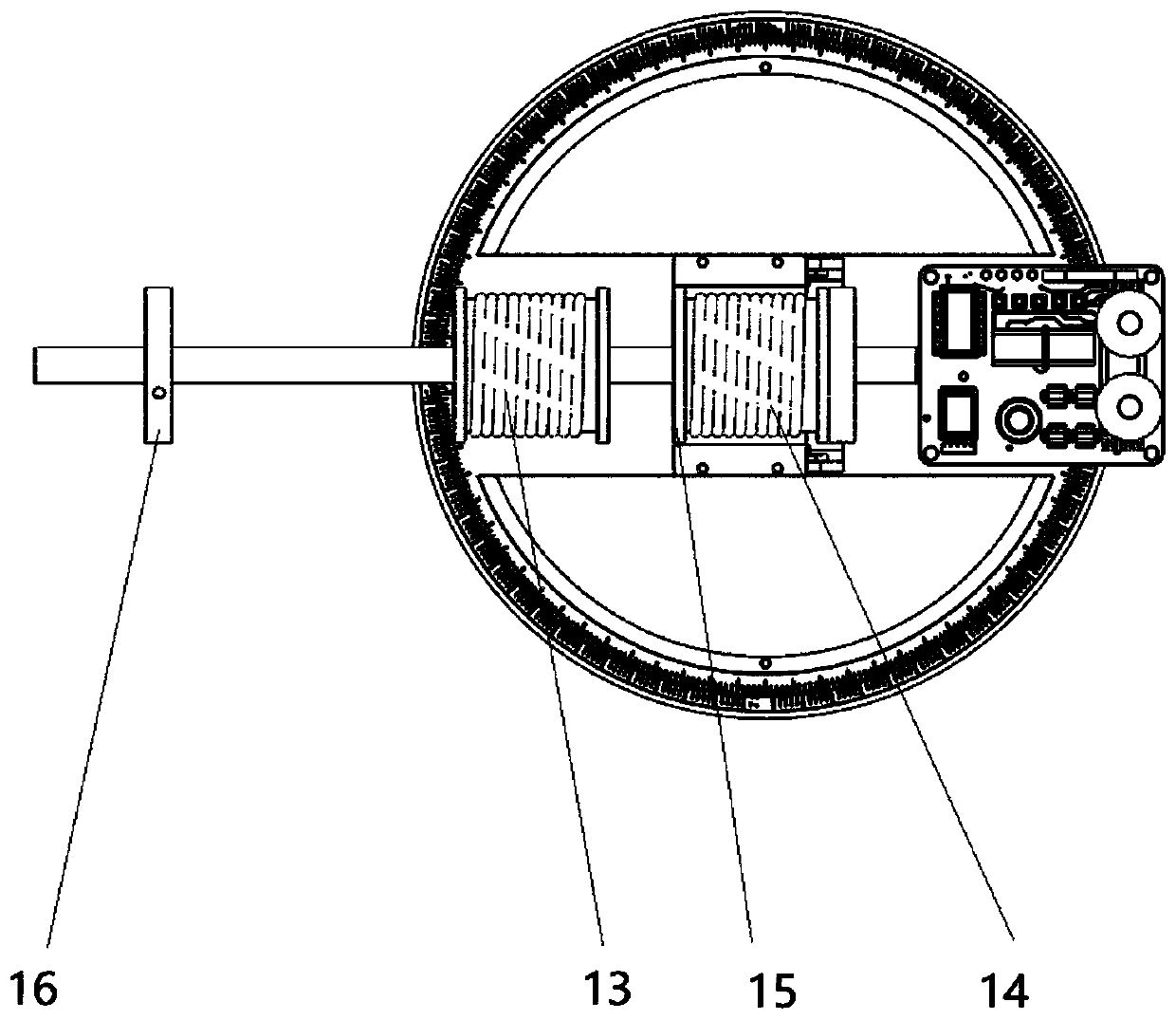 Portable electromagnetic gun demonstration experiment instrument for teaching experiment and using method thereof