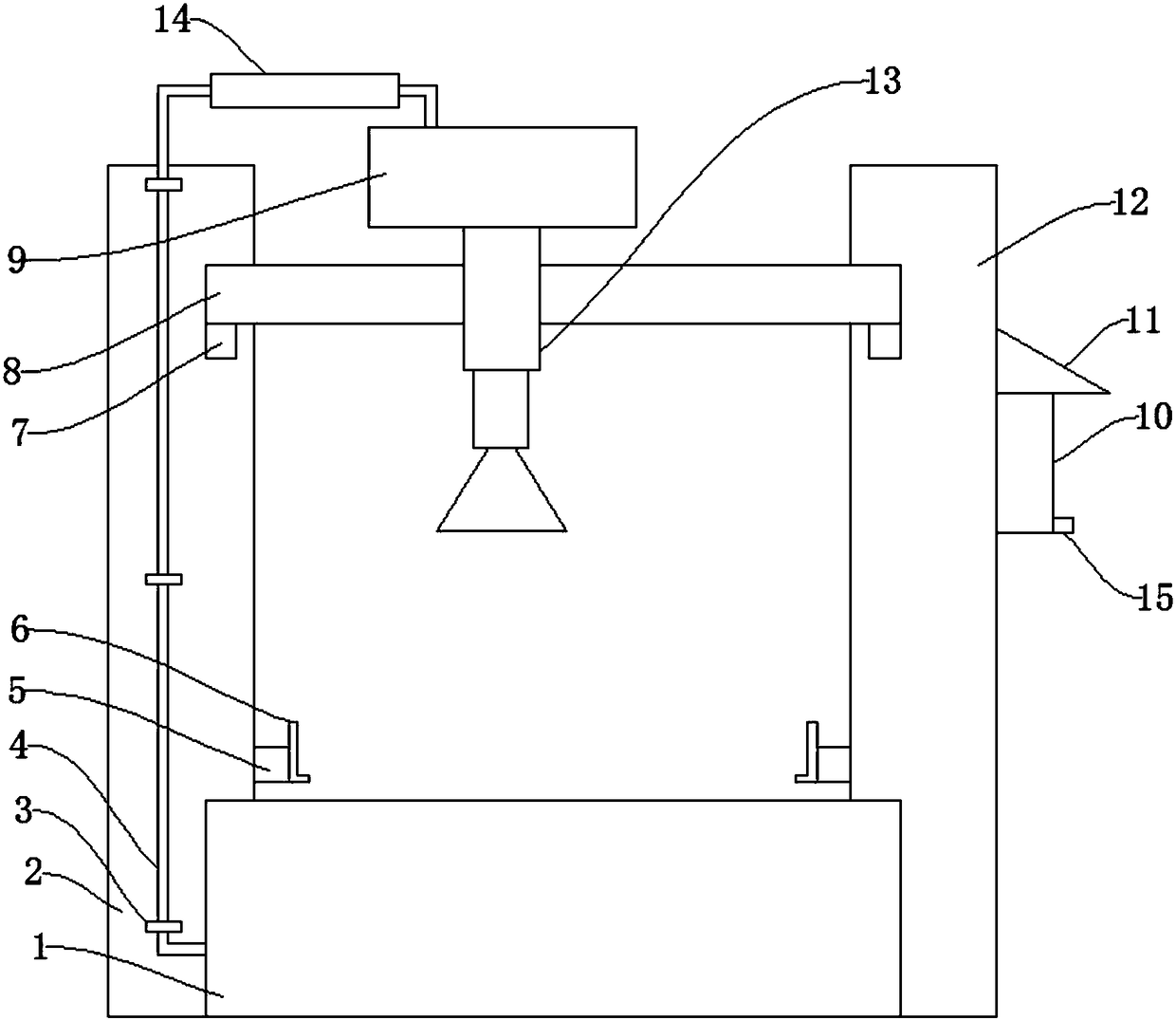 Cutting device and method for building materials used in construction site