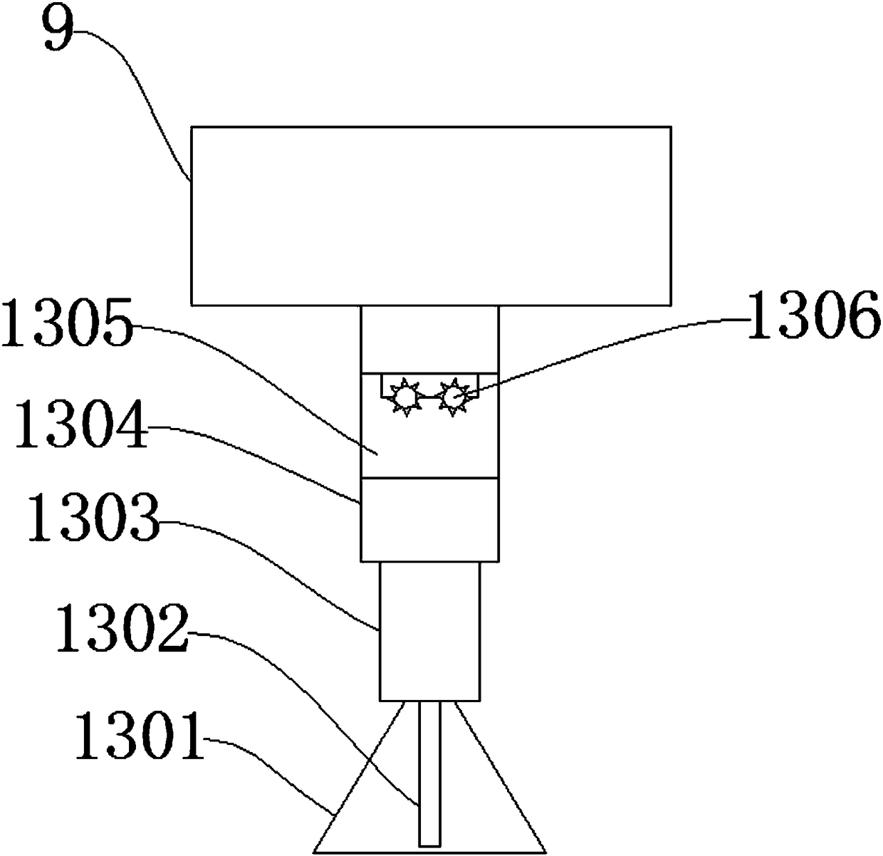 Cutting device and method for building materials used in construction site