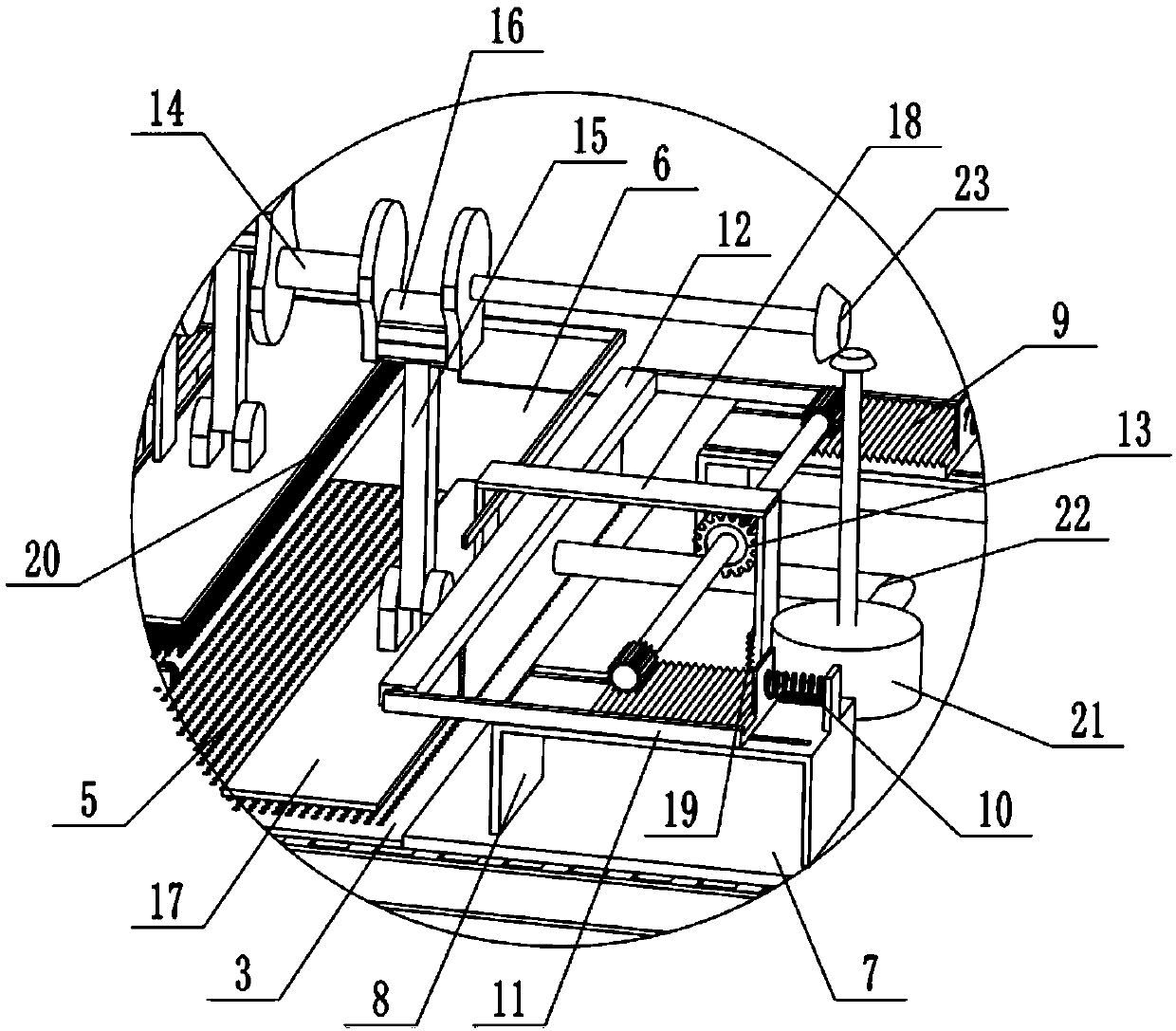 Anti-blockage needle machine