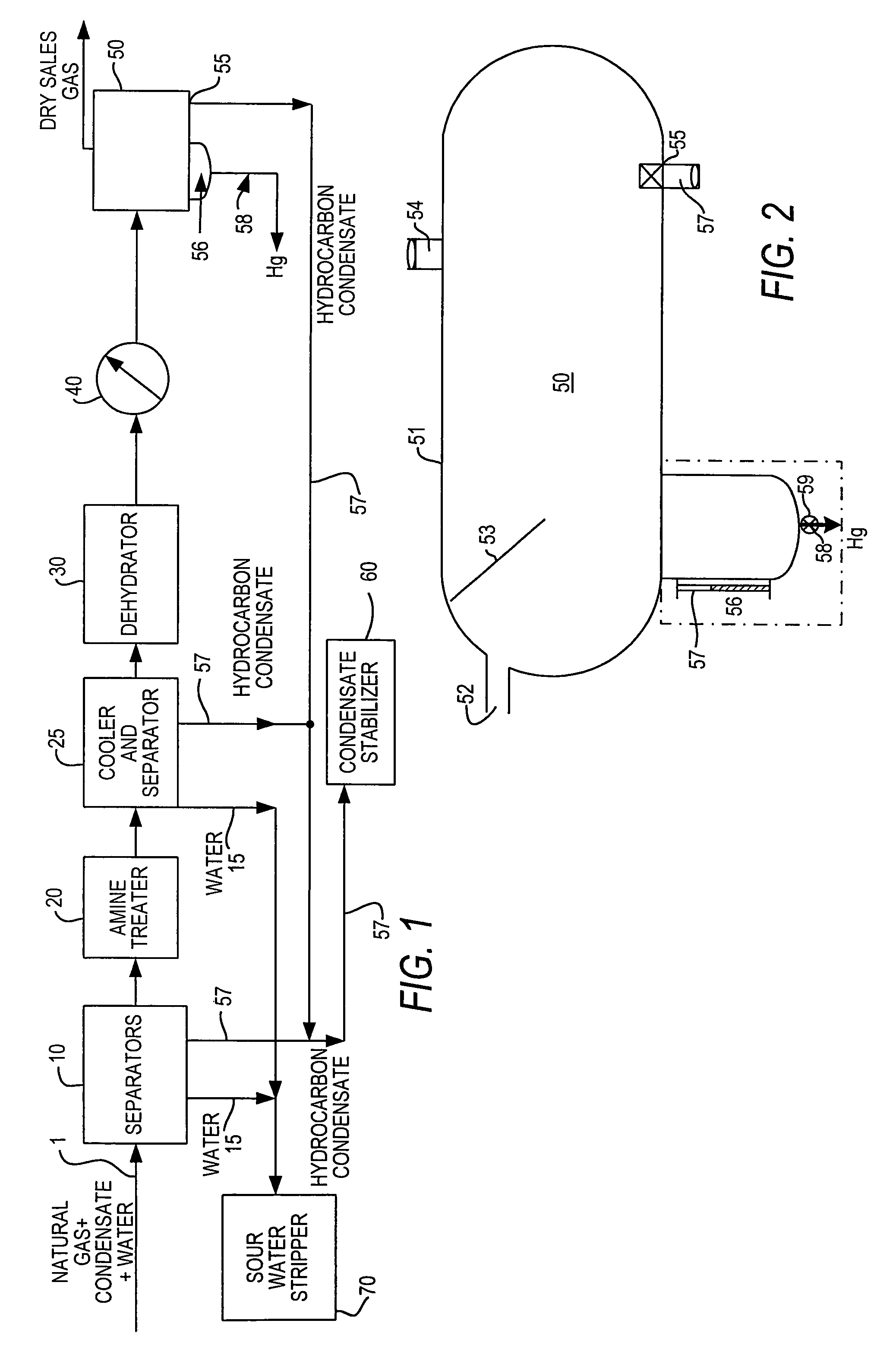 Method for removing mercury from natural gas