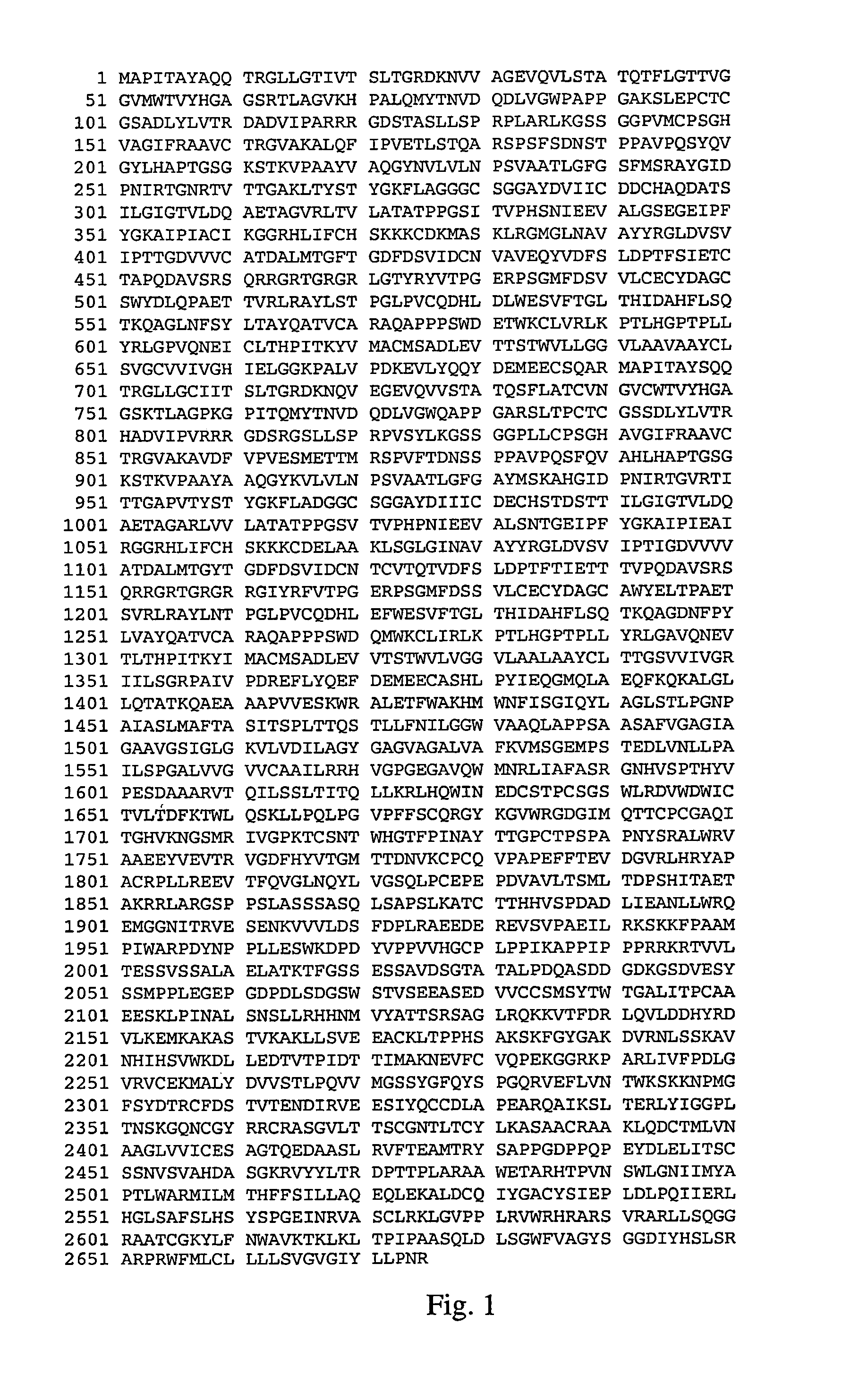 Hepatitis C virus nucleic acid vaccine